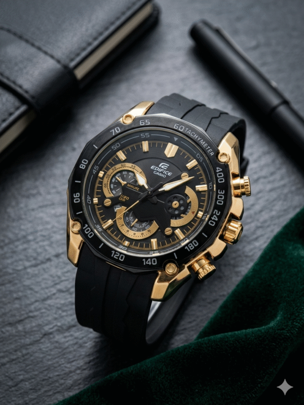 Edifice Golden Black