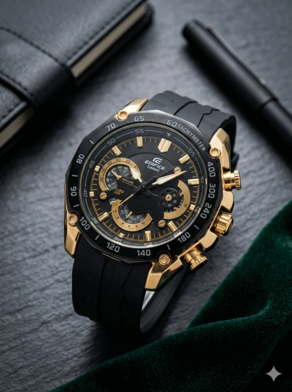 Edifice Golden Black