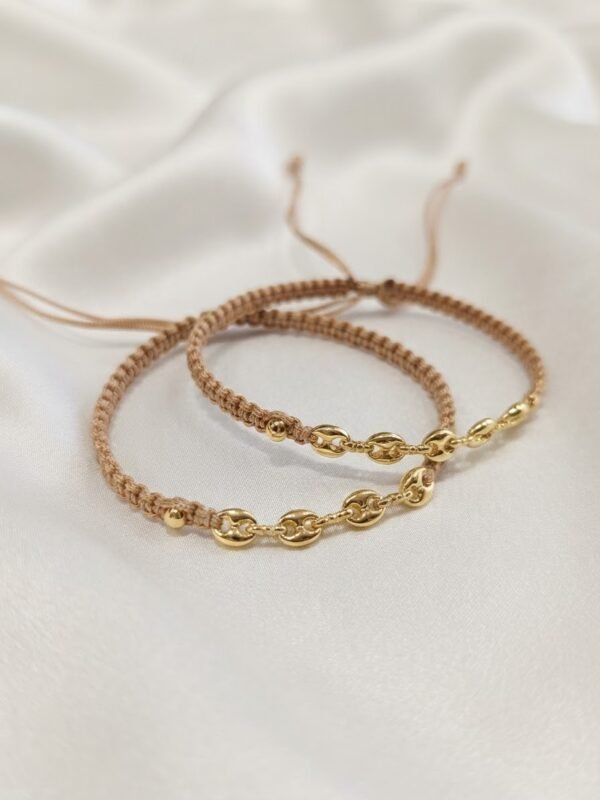 Pulsera Pareja Beige